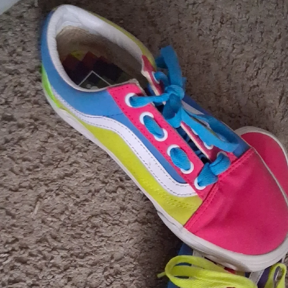 Vans Colorblock Sneakers Womens Size 7 - Picture 4 of 9